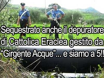 Girgenti Acque: sequestrato anche il depuratore di Cattolica Eraclea