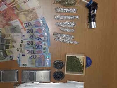 21enne arrestato: deteneva 32 grammi di Marijuana