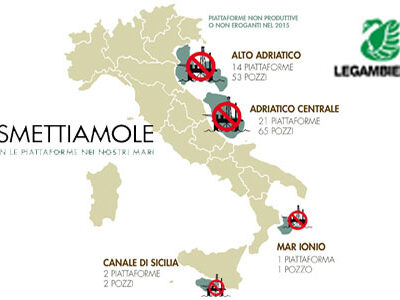 Continua l’assalto delle compagnie petrolifere ai mari italiani. Legambiente presenta il dossier #Dismettiamole
