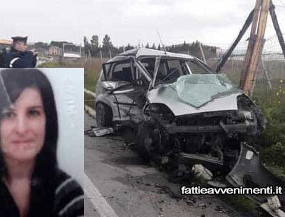 È morta la 38enne coinvolta nel terribile incidente di ieri sulla s.s. Agrigento-Caltanissetta