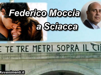 Federico Moccia a Sciacca con il romanzo che conclude la storia cult iniziata con “Tre metri sopra il cielo”