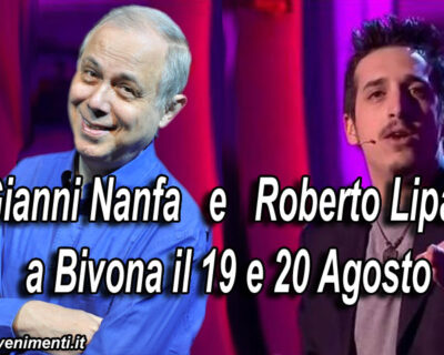 Gianni Nanfa e Roberto Lipari a Bivona Sabato e Domenica con la Sagra della Pescabivona
