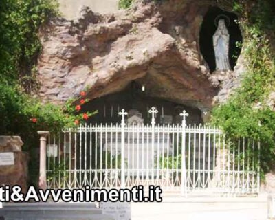 Celebrazioni Madonna di Lourdes. Madre  Superiora convento Giummare:  potatura alberi non perfetta