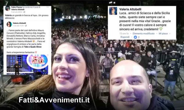 Valeria Altobelli più volte conduttrice del Carnevale di Sciacca,   a “Tale e Quale Show” con Carlo Conti