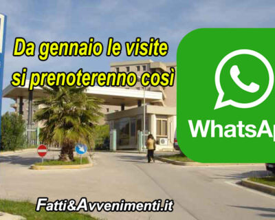 Visite mediche in ospedale: da gennaio si potranno prenotare su whatsapp, per Venuti il servizio faciliterà gli utenti