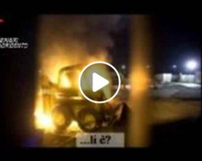 Operazione “Montagna” il VIDEO dei carabinieri di un attentato incendiario ad un escavatore con la deflagrazione