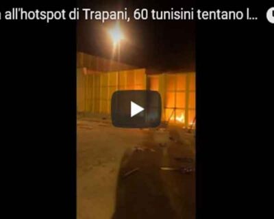 Rivolta di immigrati all’hotspot di Trapani in 60 tentano la fuga: 10 i poliziotti aggrediti di cui 3 feriti