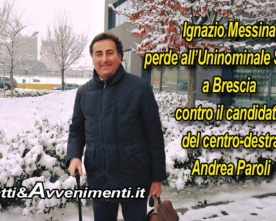 Ignazio Messina “rimane di ghiaccio” a Brescia: doppiato all’uninominale contro Adriano Paroli