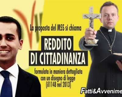 Chiesa Diocesi di Palermo contro il Reddito di cittadinanza.: “Al Sud vogliono stipendi senza lavorare”
