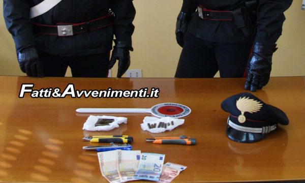Sciacca. Inseguiti dai Carabinieri sulla statale: 2 menfitani arrestati con 100gr. di hashish