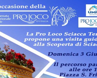 Domenica “Alla scoperta di Sciacca”, la visita gratuita organizzata dalla ProLoco