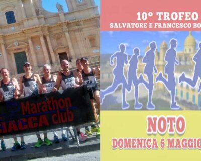 Gli atleti della asd Marathon Club Sciacca protagonisti  a Noto e a Terrasini  nei circuiti di corsa su strada regionale – FOTO