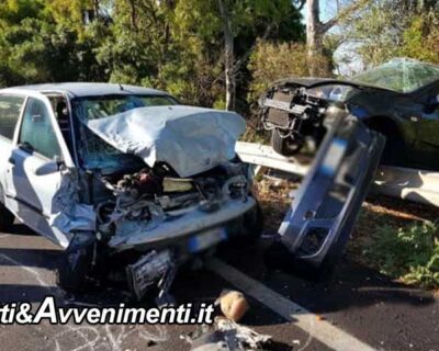 Violento scontro tra due auto sulla statale 640: due i feriti trasportati al “San Giovanni di Dio” di Agrigento