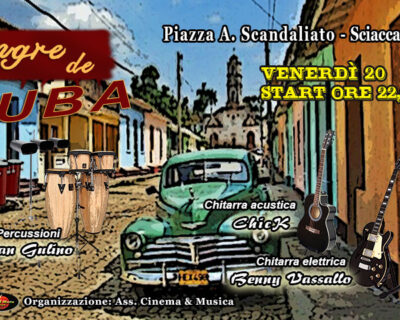Estate Saccense. Venerdì 20, Piazza Scandaliato: Concerto “Sangre de Cuba” al ritmo dei brani di Carlos Santana
