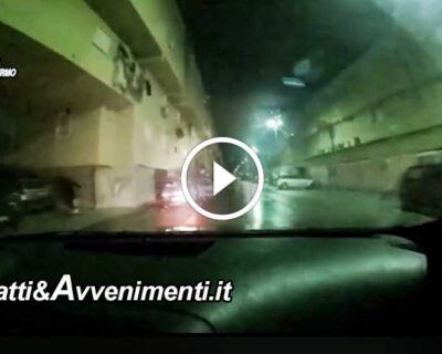 Palermo. In 4 rubano un’auto, inseguiti dai carabinieri – VIDEO –  si schiantano su un muro