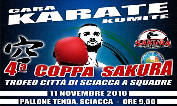 Sciacca. Domenica 11 novembre “4° Coppa Sakura”, gara di Karate Kumite