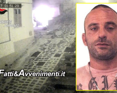 Sambuca di Sicilia. 40enne appicca incendio a 5 auto in centro: ripreso da un video e arrestato