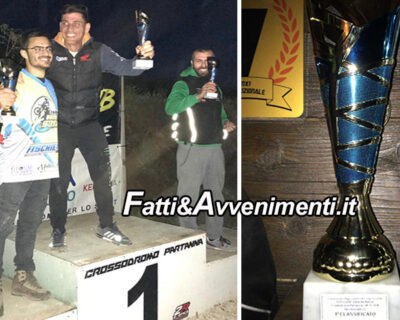 Il Campione saccense di Motocross Paolo Montalbano, a Partanna conquista altri 2 primi posti