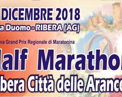 Tutto pronto Domenica 23 per la “Half Marathon Ribera – Città delle Arance”: presenti 26 volontari e 3 ambulanze