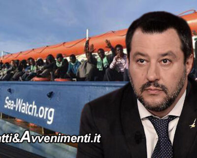 Sea Watch3, Salvini: “Missione compiuta! l’Europa  costretta a intervenire, i migranti saranno divisi tra 6 Paesi”