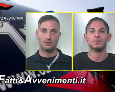 Catania. Arrestati due fratelli col “vizietto” dell’estorsione: pistola alla tempia “Dacci 600 euro e la fede nuziale”