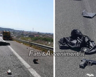 Incidente sulla Palermo Mazara. 48Enne in coma: cade dalla moto sull’asfalto, trovata anche una pistola