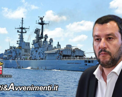 Nave Marina prende a bordo clandestini: Salvini  “Non vi apro i porti… c’è un ministro che lavora in altra direzione”