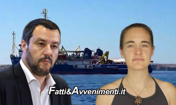 La SeaWatch 3 si avvicina al porto di Lampedusa: fermata di nuovo dalla GdF. Salvini: “Arrestare l’equipaggio”