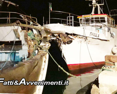 Sciacca. Collisione in mare tra un peschereccio di Sciacca e uno di Porto Empedocle: indagini in corso