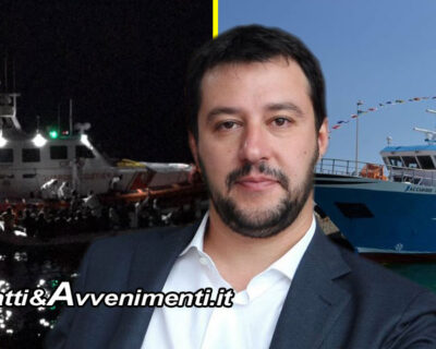 Salvini: Niente porto per 141 migranti soccorsi da Capitaneria, tra loro i 50 del peschereccio saccense