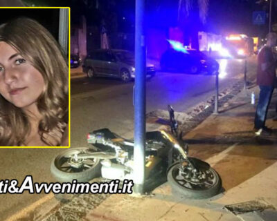 Messina. Scontro tra un’auto e una moto che si schianta su  un palo: muore una ragazza di 14 anni