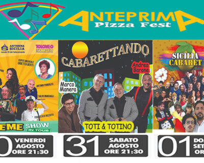 Ribera. L’anteprima “Pizza Fest” inizia con il “botto”: il 30 Insieme tour poi Cabarettando e Sicilia Cabaret