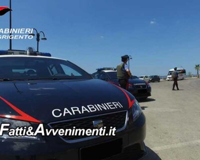 Sciacca. Controlli straordinari dei Carabinieri: 50 pattuglie in azione nel weekened, perquisizioni e sanzioni