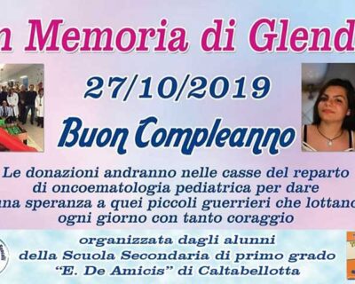 Caltabellotta. Memorial per Glenda: manifestazione di beneficenza in occasione del suo 15° compleanno