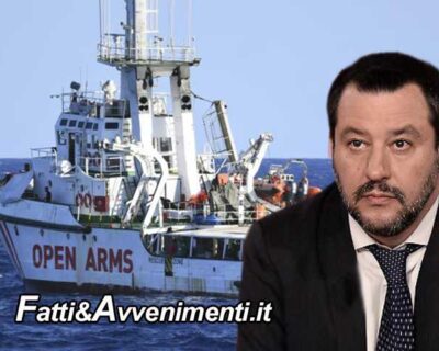 Open Arms. Procura di Palermo chiede rinvio a giudizio per  Salvini per sequestro di persona e rifiuto atti d’ufficio