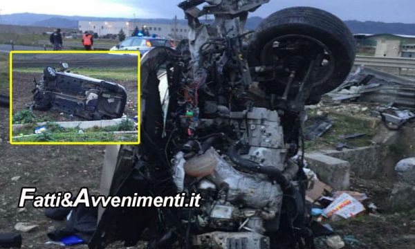 Incidente mortale sulla Gela-Catania: auto si schianta su guard rail. perde la vita una 41enne sbalzata fuori dal mezzo