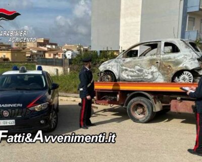 Ribera (AG). Gli brucia l’auto poi lo accoltella e lo minaccia: 26enne arrestato