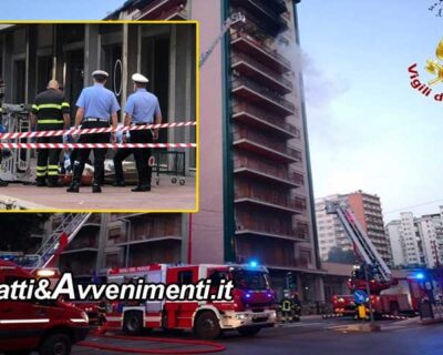 Palermo. Appartamento va a fuoco: muore una donna, gravi ustioni per la figlia e 9 agenti intossicati