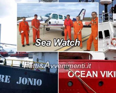 Mare Jonio preleva 43 migranti davanti la Libia, Ocean Viking con 118 aspetta porto sicuro e Sea Watch ha un aereo