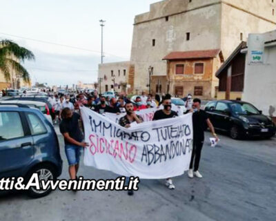 Porto Empedocle. Cittadini protestano contro il governo:  “Immigrato tutelato, siciliano abbandonato”