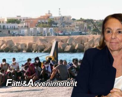 Lampedusa. Sbarchi senza sosta, 1400 migranti nell’hotspot e le due navi della Lamorgese al “completo”