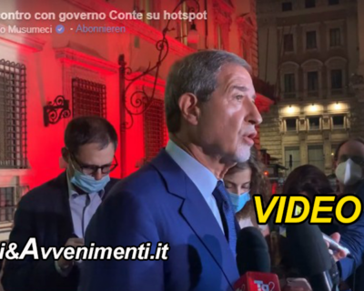 Musumeci: “Non siamo soddisfatti, governo promette (a parole) di svuotare l’hotspot di Lampedusa, vedremo”