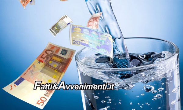 Sospeso il “super conguaglio dell’acqua” deciso dall’ATI: le bollette – per il momento – non vanno pagate