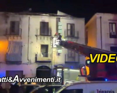 Palermo. Famiglia intrappolata nella casa in fiamme a Capodanno salvata dai pompieri: muore il cane