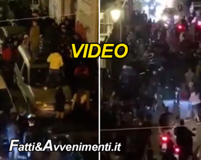 Catania. Mezzanotte di fuoco, mega rissa e assembramenti  in centro nonostante il coprifuoco… poi arriva la polizia