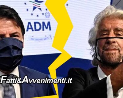 Grillo rompe con Conte: “Non ha visione politica, né capacità manageriale. Io l’ho capito, capitelo anche voi”