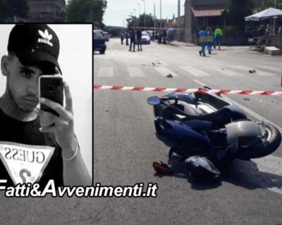 S. Maria di Licodia (CT). Un giovane 20enne su scooter è morto dopo uno scontro con un’auto