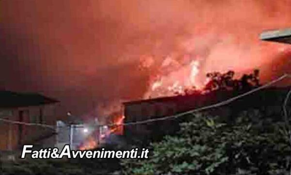 Caltabellotta (AG). Paura nella notte: un vasto incendio ha lambito anche le case all’ingresso del paese