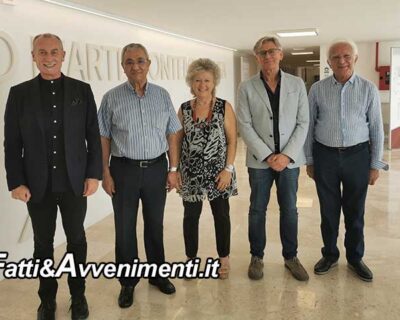 Gibellina. Tijani Haddad, presidente internazionale Fijet in visita al Museo delle Trame Mediterranee