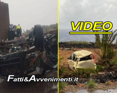 Pantelleria. Tromba d’aria si abbatte sull’isola: auto volate in aria, due morti e nove feriti, quattro gravi